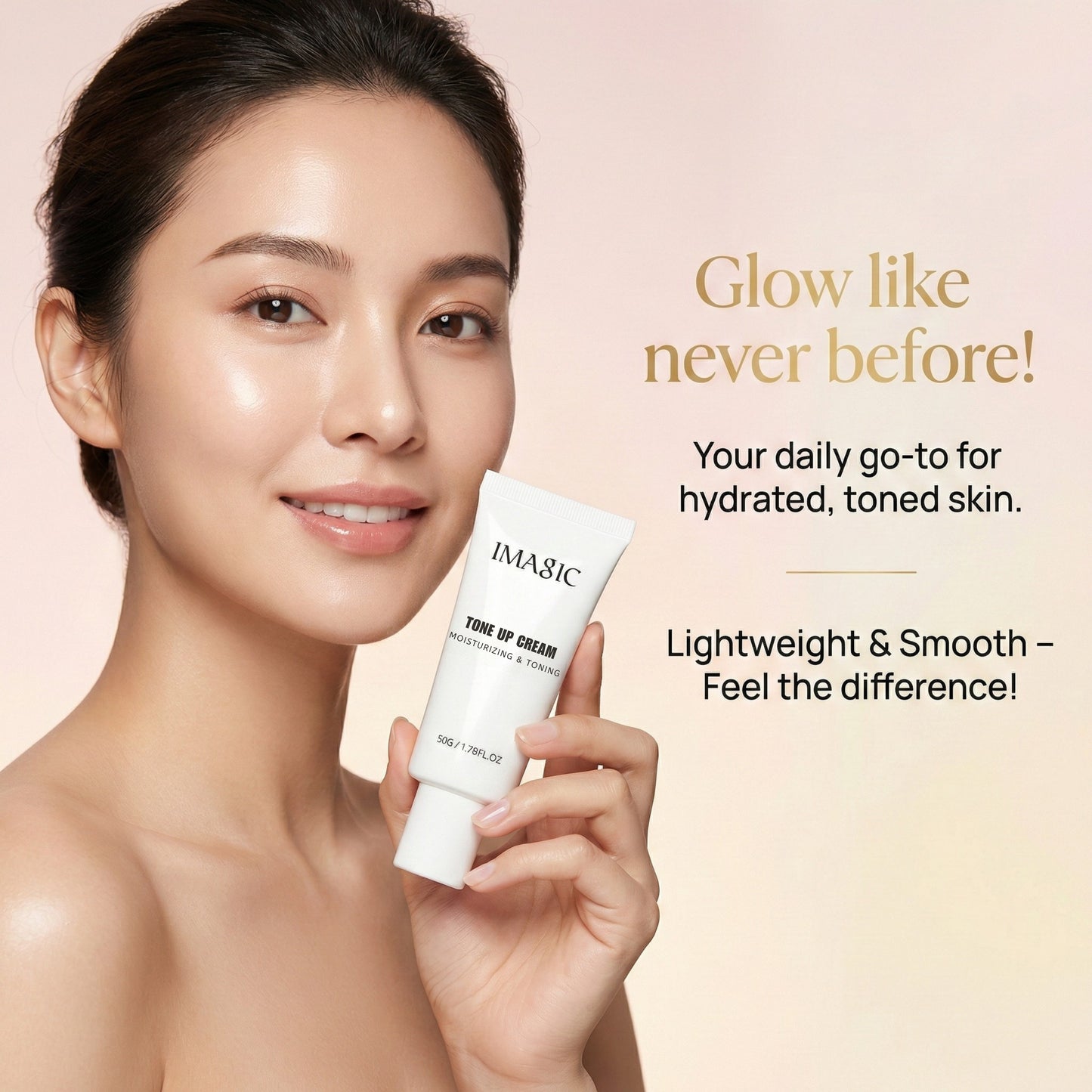 IMAGIC Tone Up Cream – Moisturizing & Toning Liquid Base for Instant Fresh Glow