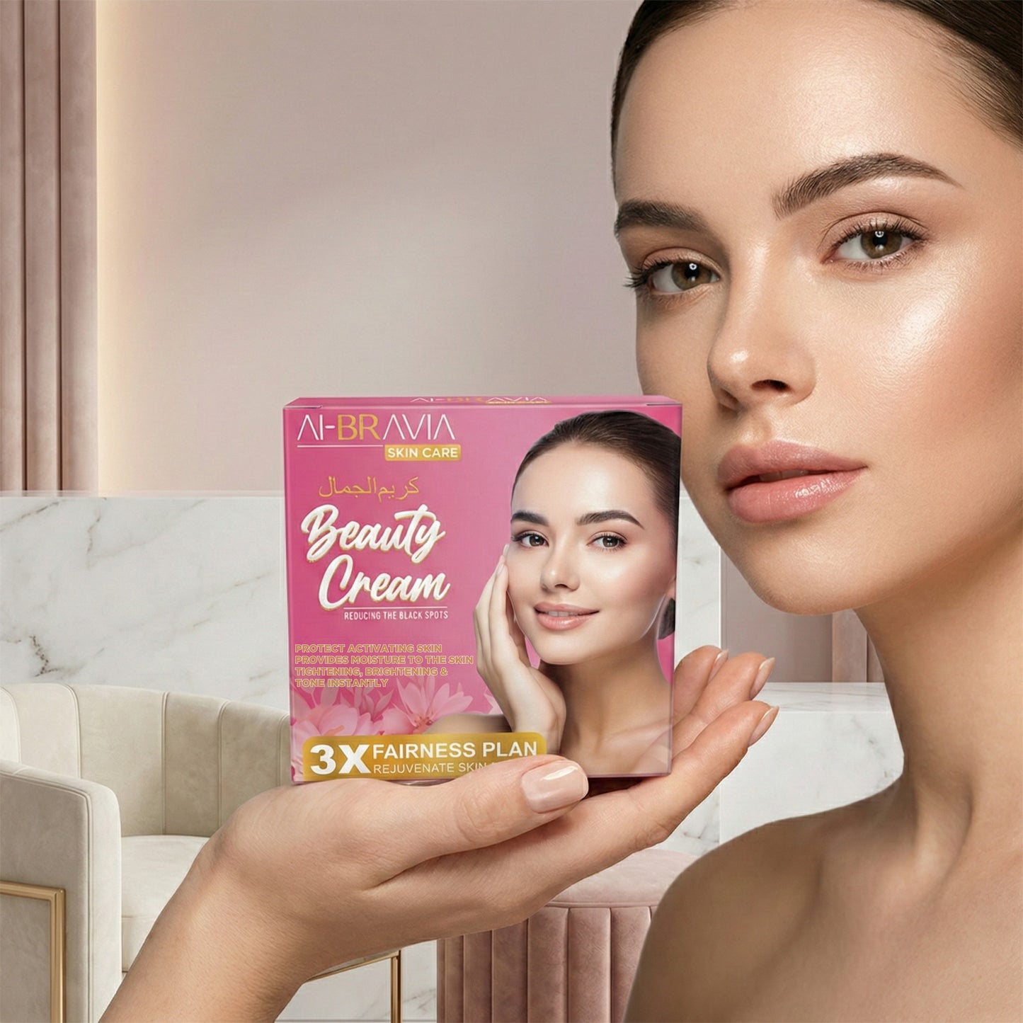 AI-BRAVIA Beauty Cream | 3X Fairness Plan & Black Spot Reduction (Instant Glow)