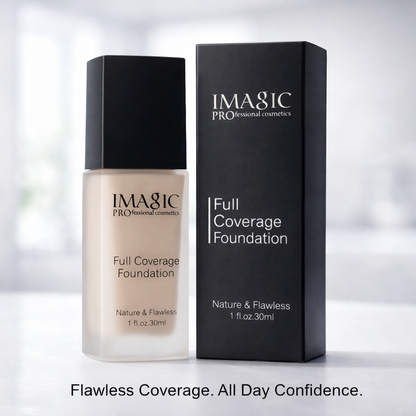 IMAGIC Professional Full Coverage Foundation – Nature & Flawless Liquid Base