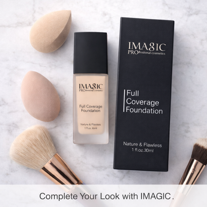 IMAGIC Professional Full Coverage Foundation – Nature & Flawless Liquid Base