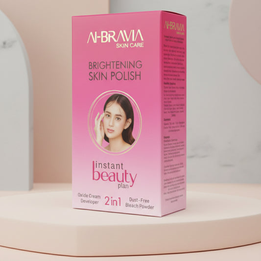 AI-BRAVIA Brightening Skin Polish Kit | 2-in-1 Salon-Grade Instant Beauty Plan