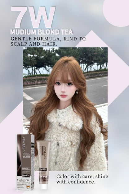 AI-BRAVIA Professional Keratin Color Care | Nano Protein Brazilian Hair Color (120ml)