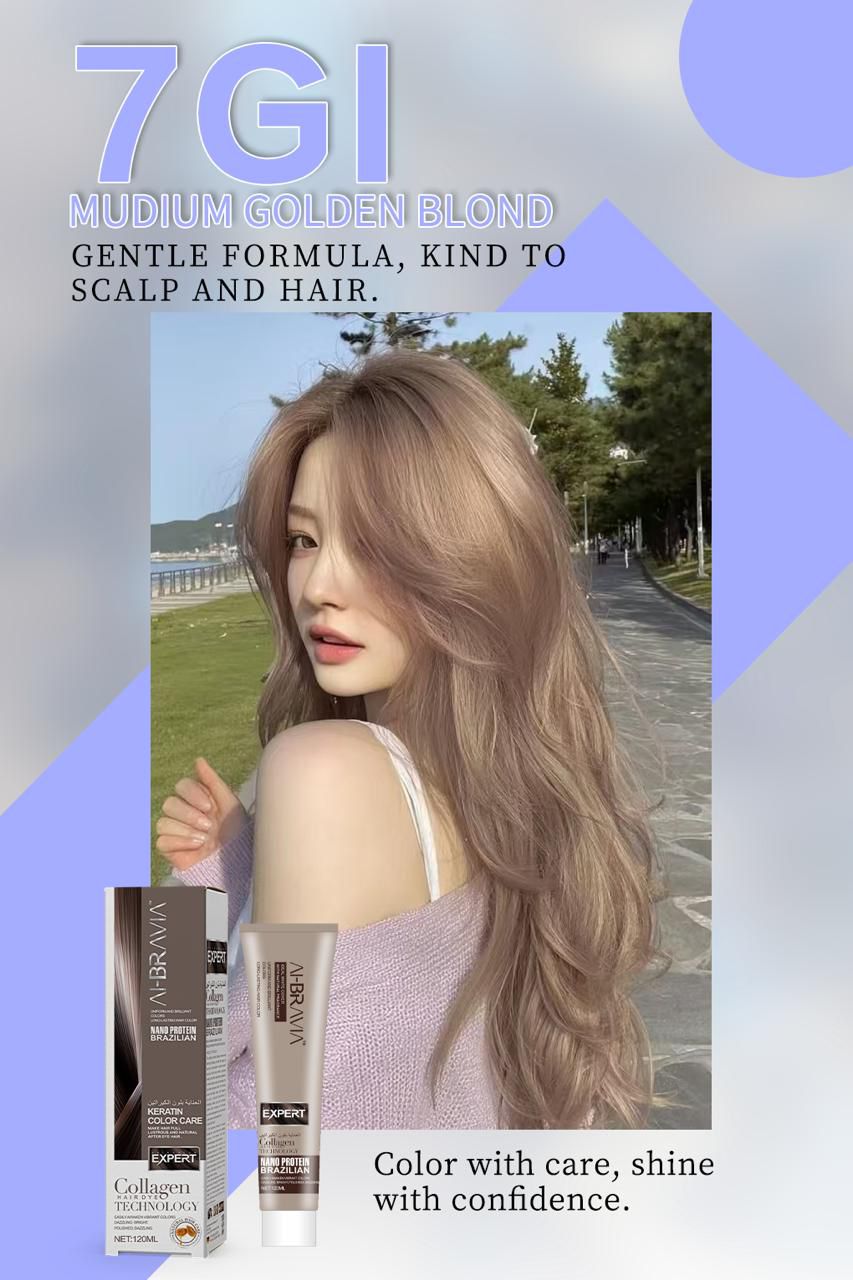 AI-BRAVIA Professional Keratin Color Care | Nano Protein Brazilian Hair Color (120ml)