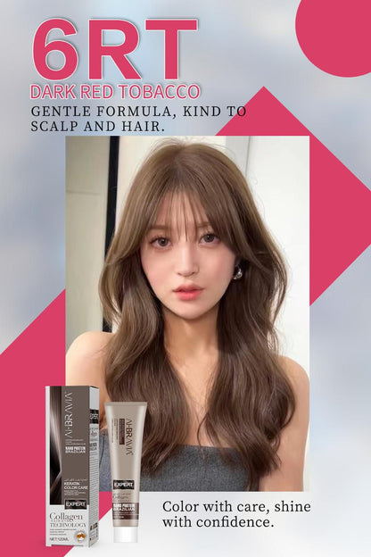 AI-BRAVIA Professional Keratin Color Care | Nano Protein Brazilian Hair Color (120ml)