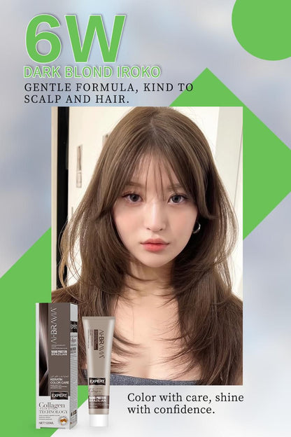 AI-BRAVIA Professional Keratin Color Care | Nano Protein Brazilian Hair Color (120ml)