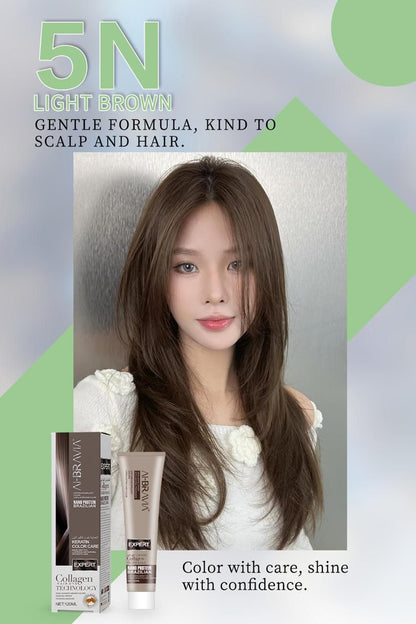 AI-BRAVIA Professional Keratin Color Care | Nano Protein Brazilian Hair Color (120ml)