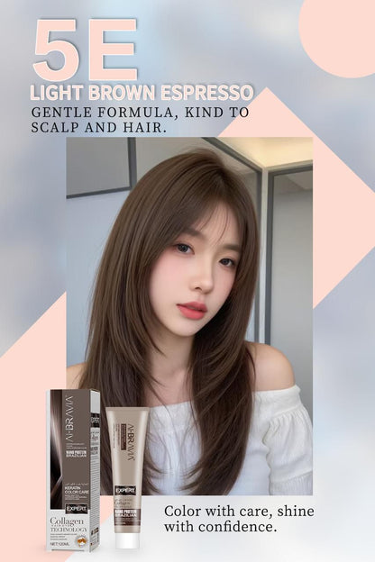 AI-BRAVIA Professional Keratin Color Care | Nano Protein Brazilian Hair Color (120ml)