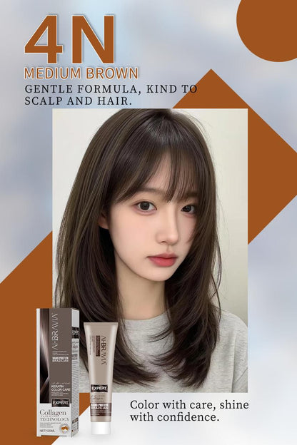 AI-BRAVIA Professional Keratin Color Care | Nano Protein Brazilian Hair Color (120ml)