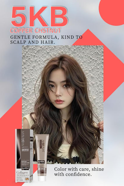 AI-BRAVIA Professional Keratin Color Care | Nano Protein Brazilian Hair Color (120ml)